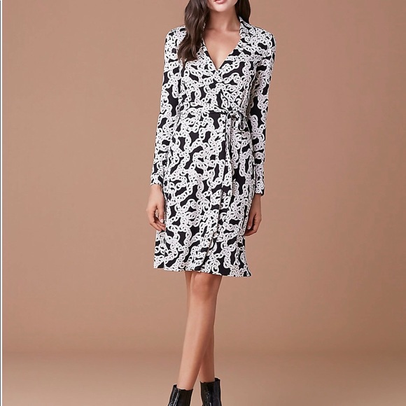 DIane von Furstenberg - jersey/silk wrap dress - Picture 1 of 8